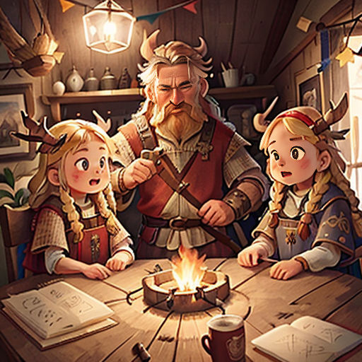 a family sitting around a table with a lit candle in front of them and a book on the table
