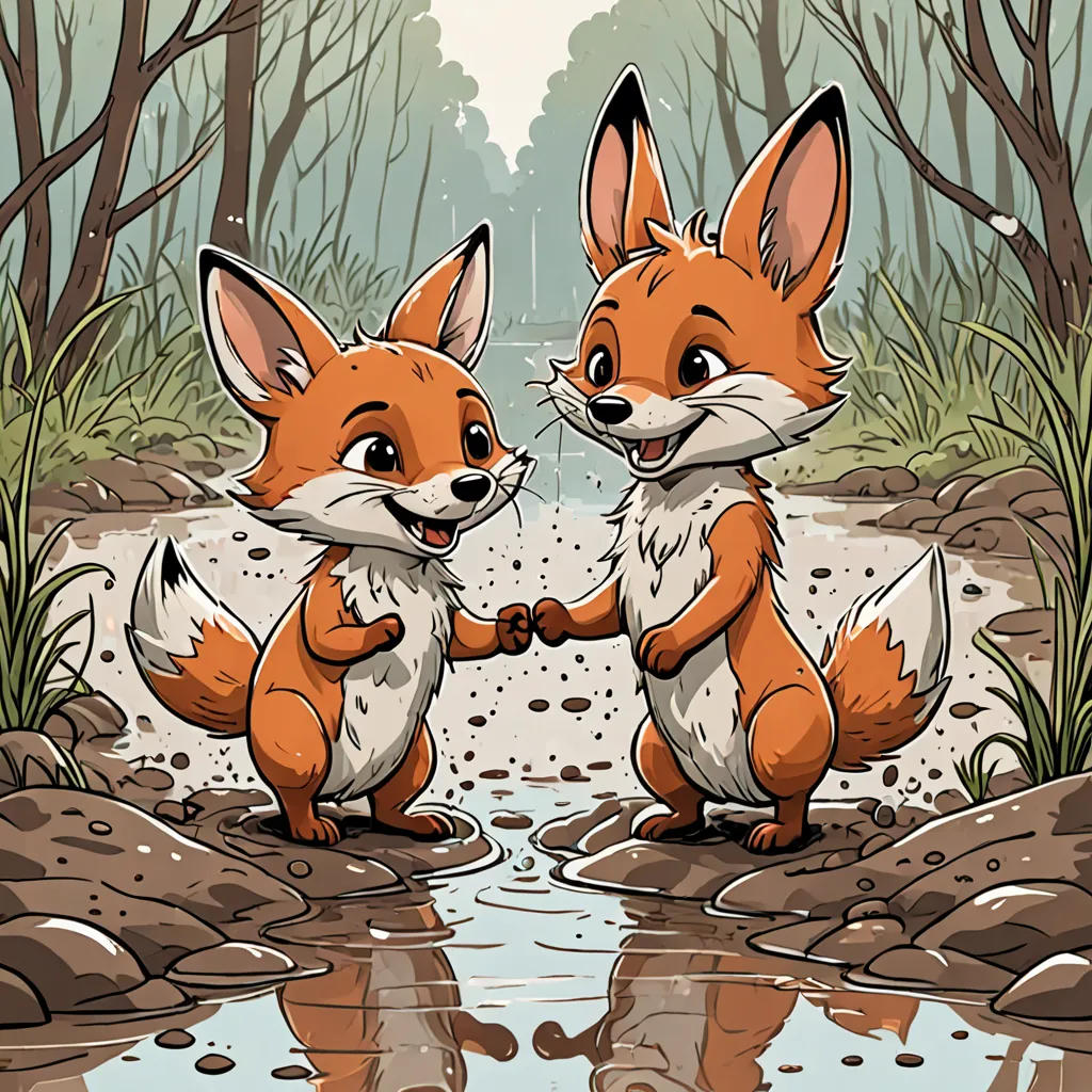 The Muddy Puddle Adventures of Fox and Rabbit