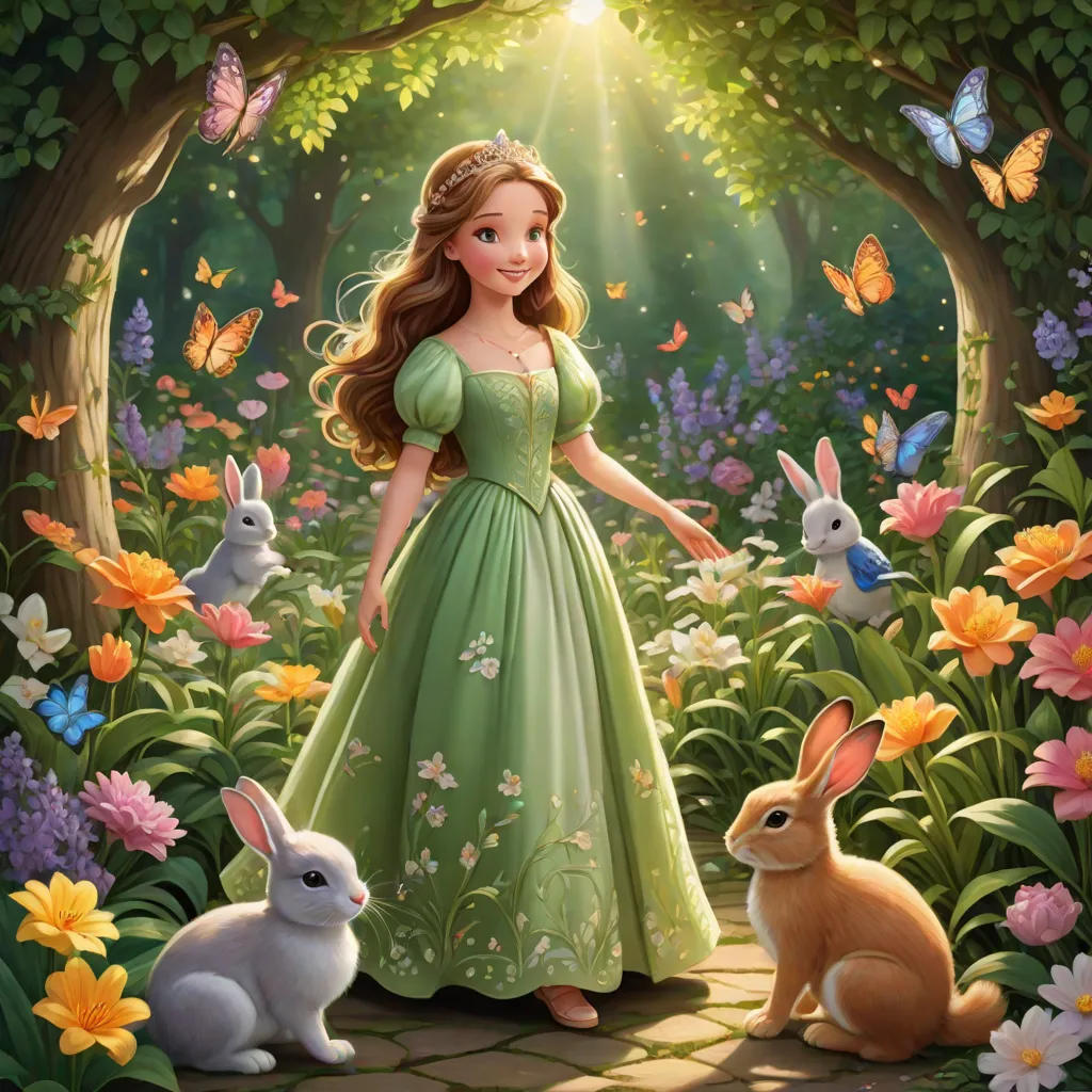 The Kind Princess and the Flourishing Garden