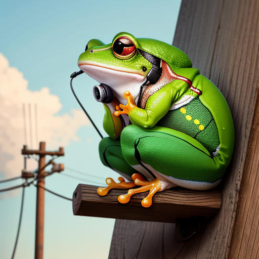 The Frog and the Telephone Pole