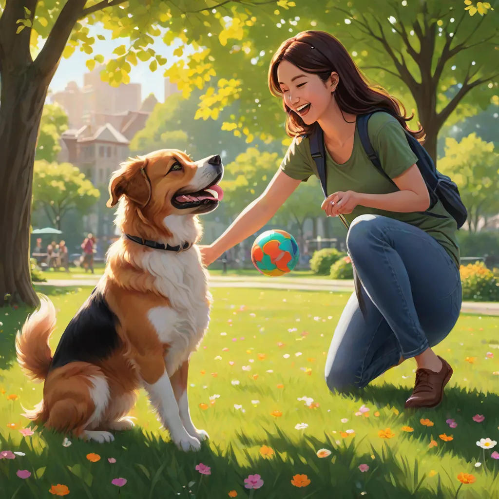 Amy and Her Dog