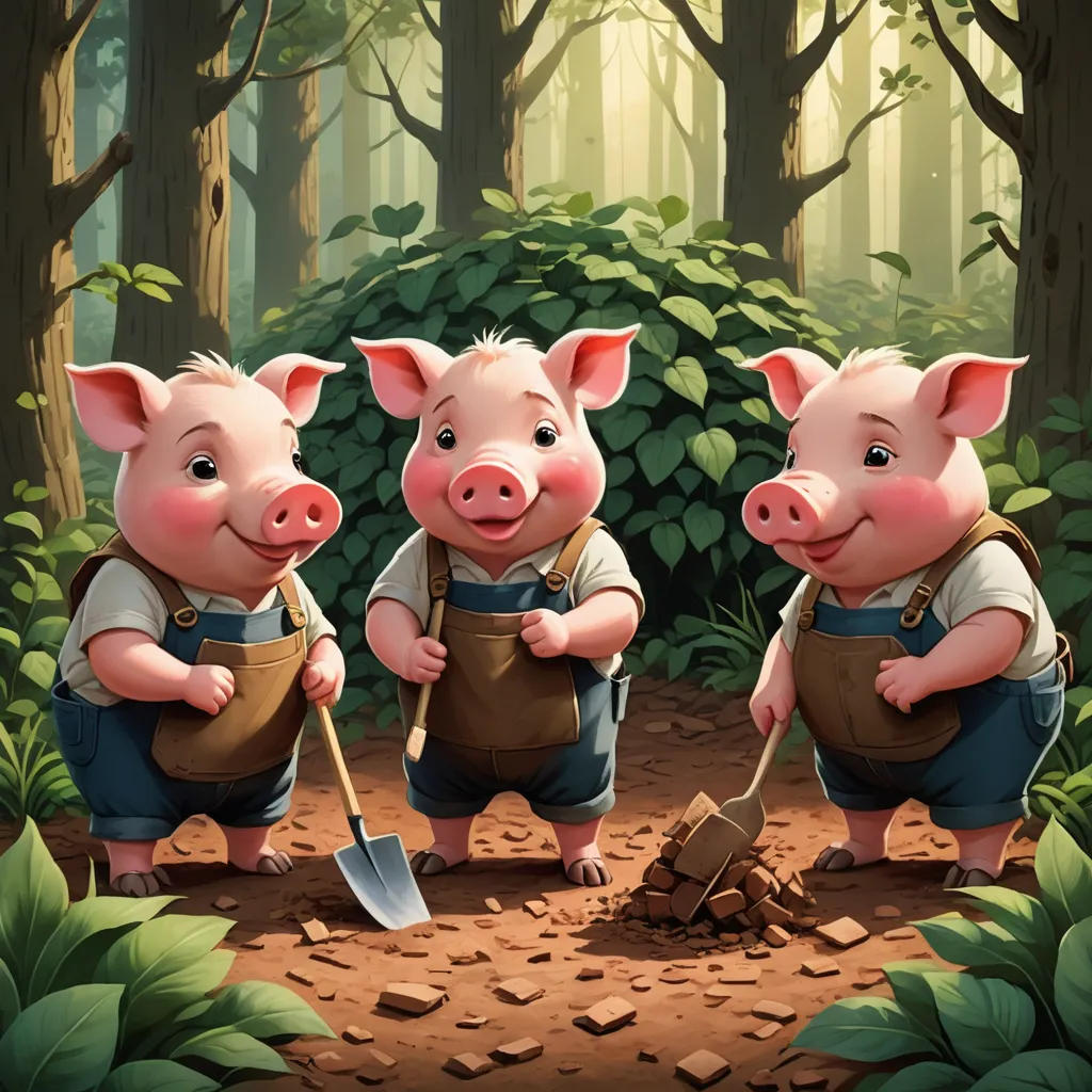 The Three Little Pigs and the Big Bad Wolf