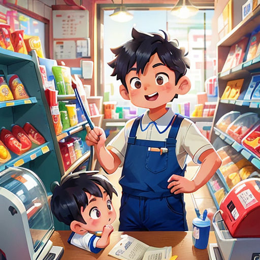 The Little Worker at the Convenience Store