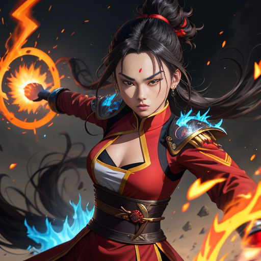 azula avatar the burning earth