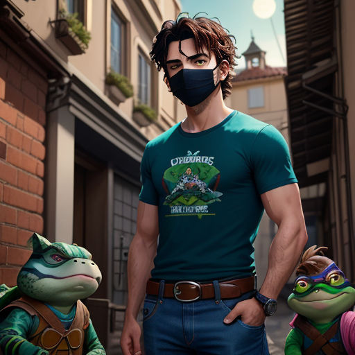 Teenage Mutant Ninja Turtles And Shredder Action T-Shirt.png - Inspire  Uplift