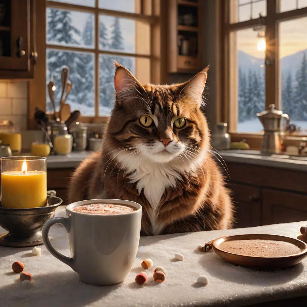 Whiskers' Hot Chocolate Adventure