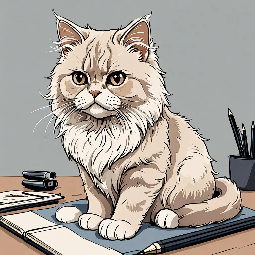 Pen the Brave Persian Cat
