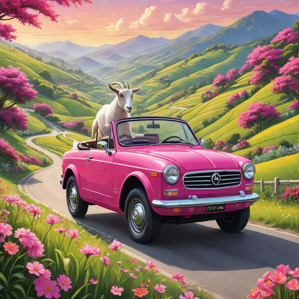 Susanna The Goat Learns To Drive
