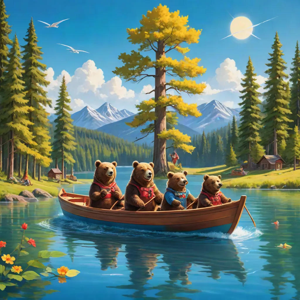 The Bear Family's Lake Adventure