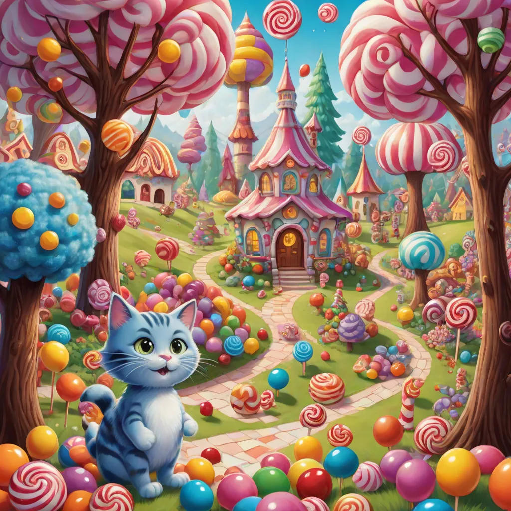 Tom the Cat in Candy Land