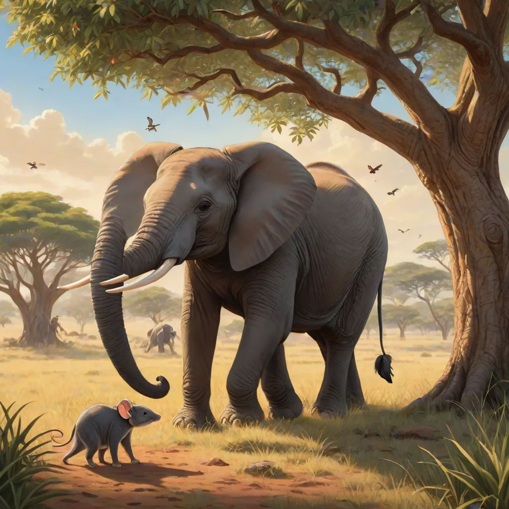 L'éléphant et la souris
