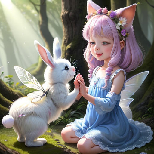 The Enchanting Adventure of Baby Fairy and Bunny