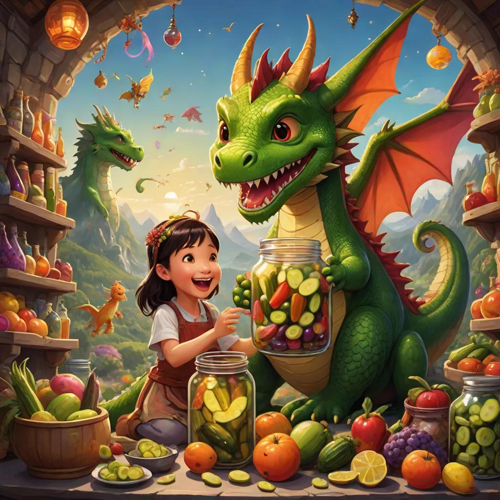 My Dragon Likes to Eat Pickles!