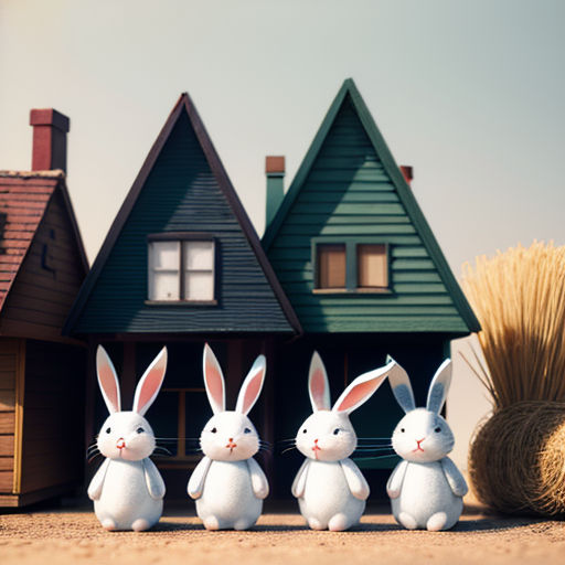 The Three Little Bunnies and the Big, Bad Wolf
