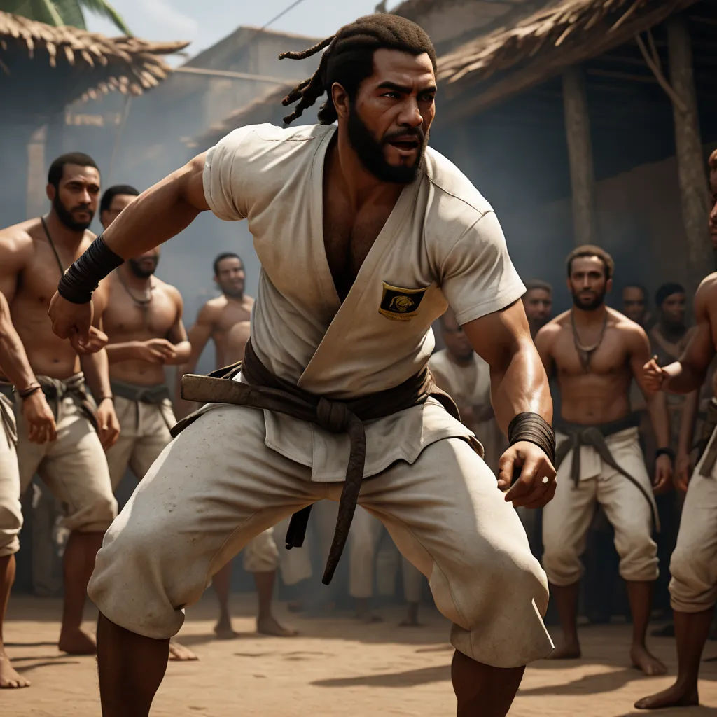 a group of men in a village with a man with dreadlocks on his head and a man with dreadlocks on his face, afrofuturism, concept art, Cedric Seaut (Keos Masons), vfx