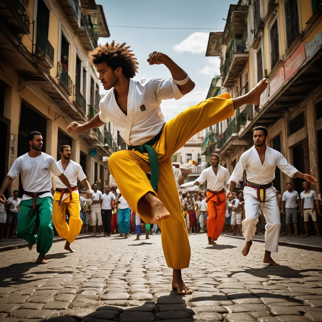 a group of men in yellow pants and white shirts are dancing in the street with other men in white shirts, black arts movement, a poster, Diego Gisbert Llorens, cinematic photography