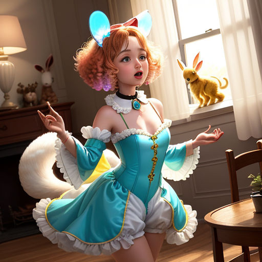 Animals Honey Bunny Girl Costume