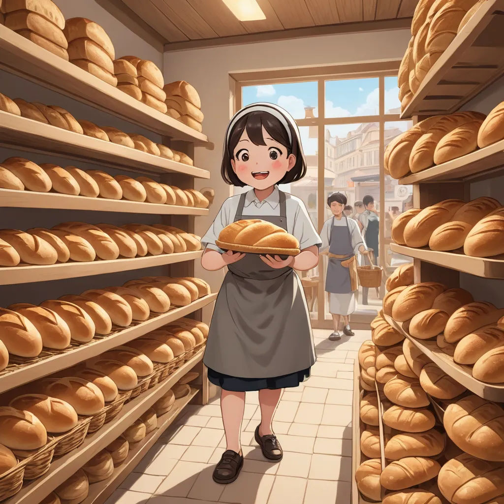 Digital rendering of a cute bakery in anime style on Craiyon