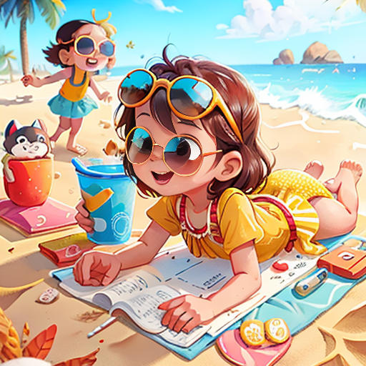 The Colorful Beach Day
