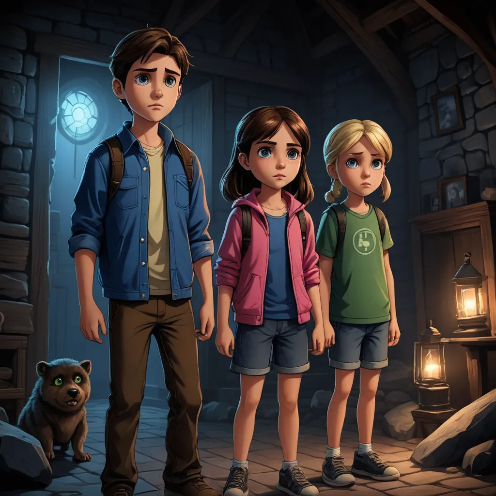 a group of people standing next to each other in a room with a cat and a lamp on the floor, sots art, concept art, Cedric Seaut (Keos Masons), key art