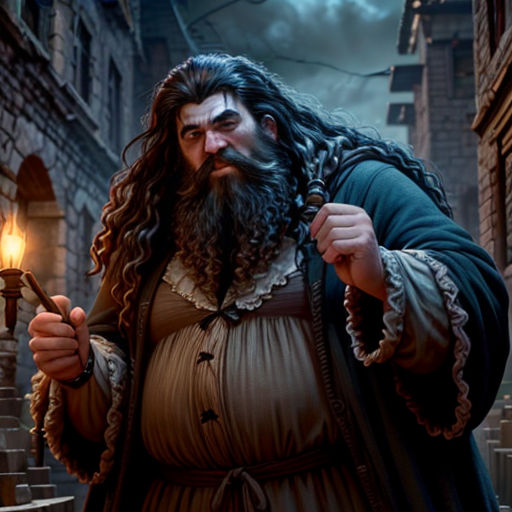 a man with long hair and beard holding a candle in his hand and wearing a long robe and holding a cane