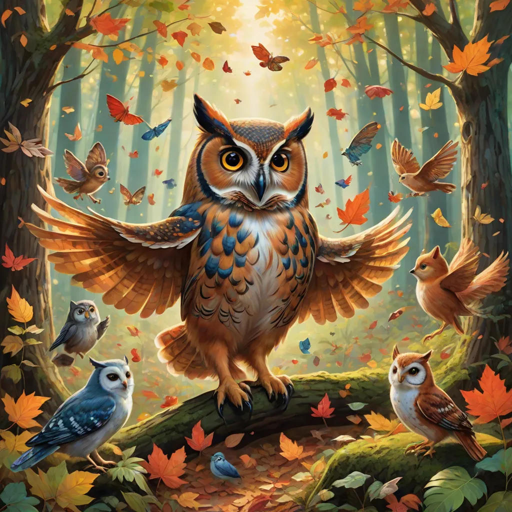 The Magical Forest's Seasonal Dance