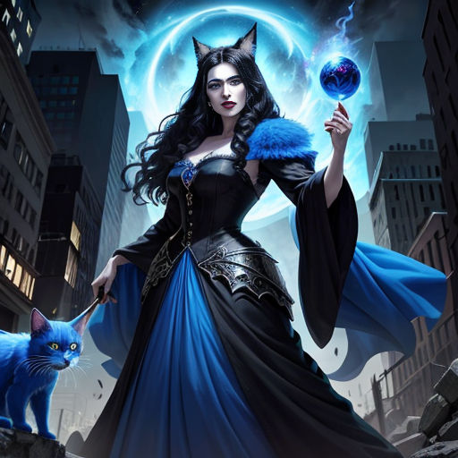 The Dancing Giant Smurf Cat