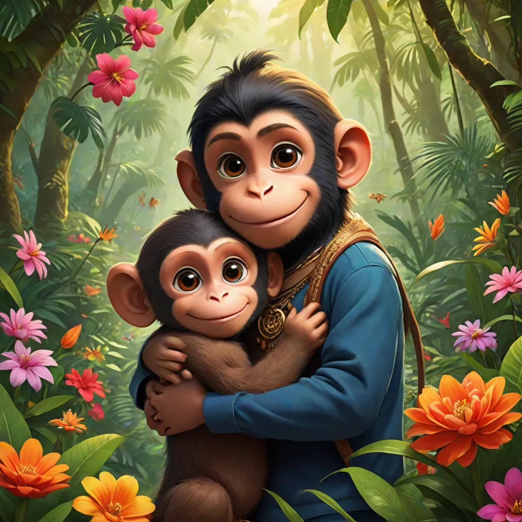 Lolu the Monkey and Dhruvan’s Adventure