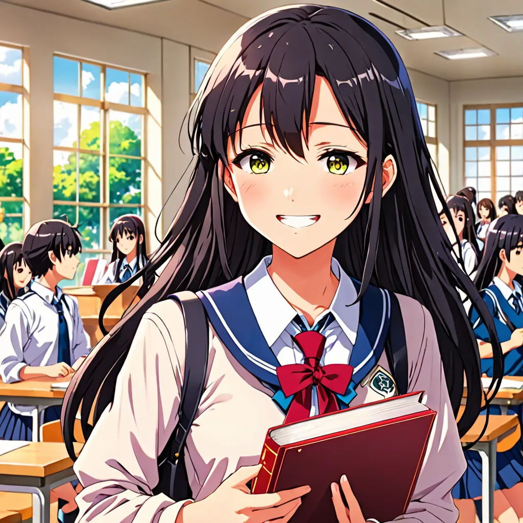 The Shy Girl always watched the class representative from afar, her heart fluttering whenever he smiled or joked around. Yet, she couldn't muster the courage to approach him.