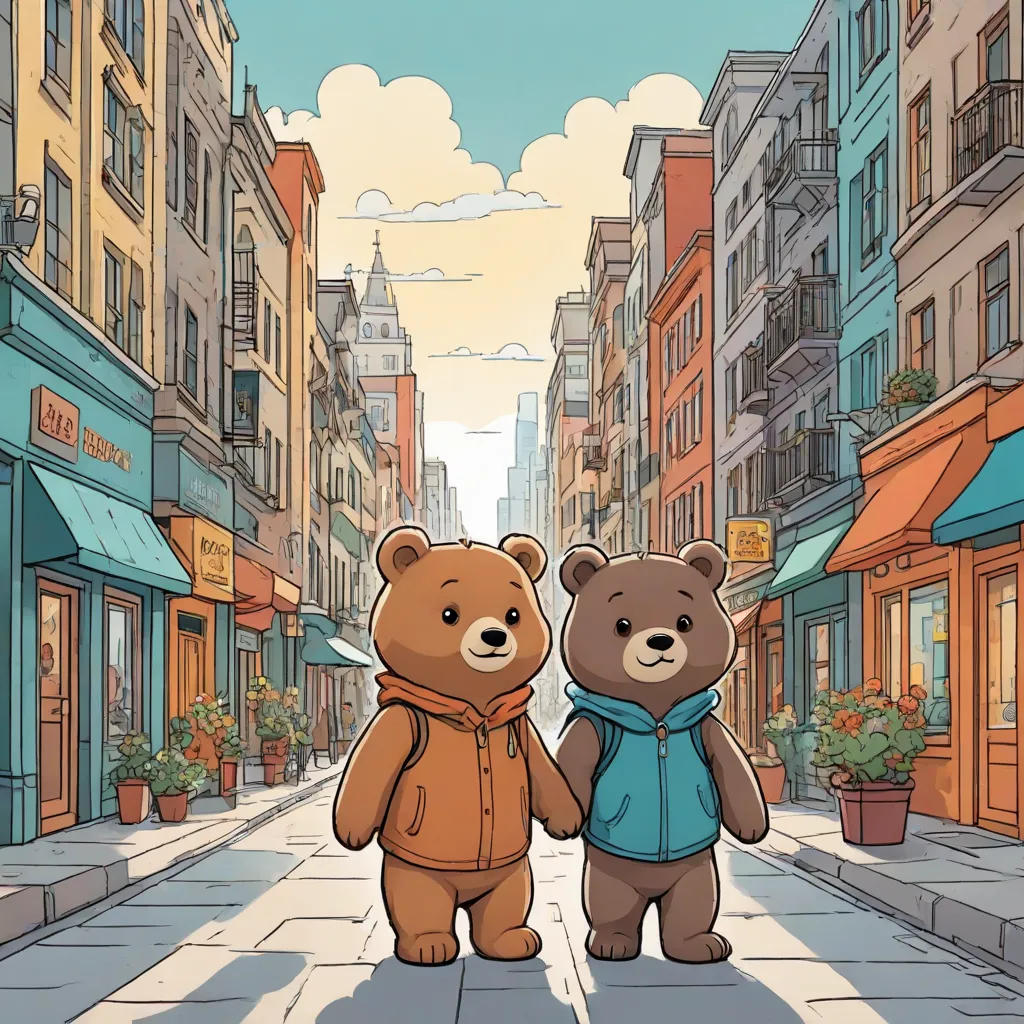 Two Little Bears in the Big City