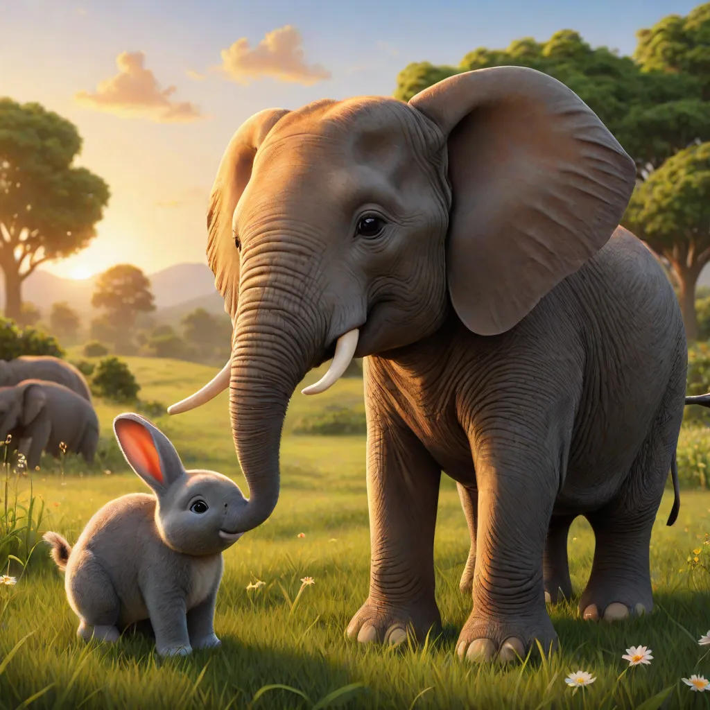 A Bunny's Adventure with Ellie the Elephant