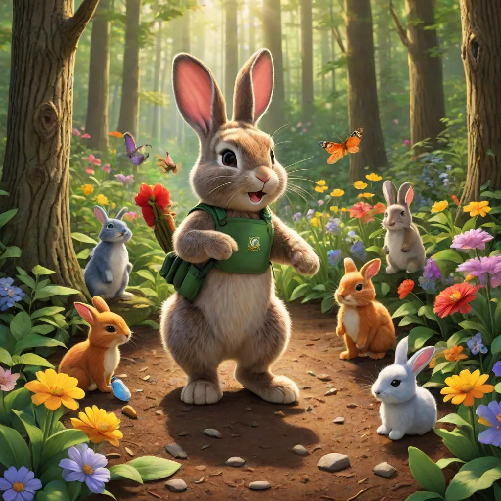 The Green Guardians: Five Friends Save the Forest