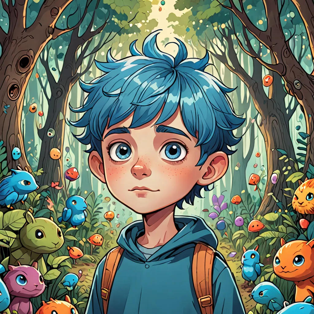 The Boy with Blue Hair