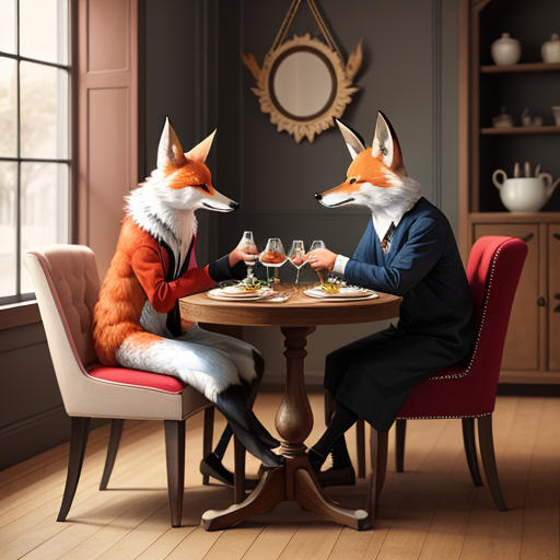 The Clever Fox and the Gracious Crane