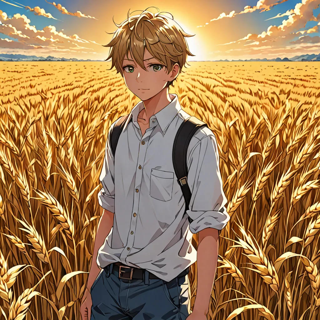Il bambino nel campo di grano