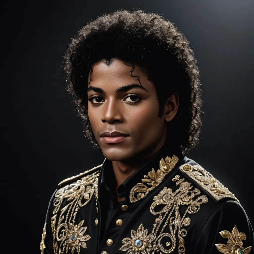 a man with a black and gold jacket on posing for a picture in a studio setting with a black background, photorealism, a colorized photo, A. B. Jackson, highly detailed oil painting