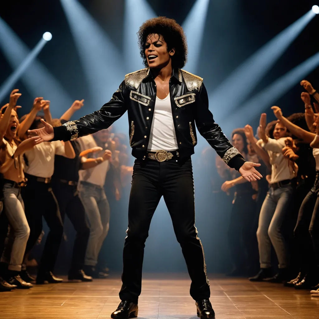 a man in a black jacket and white shirt on stage with his arms outstretched in the air and his hands out, black arts movement, a colorized photo, A. B. Jackson, promotional image