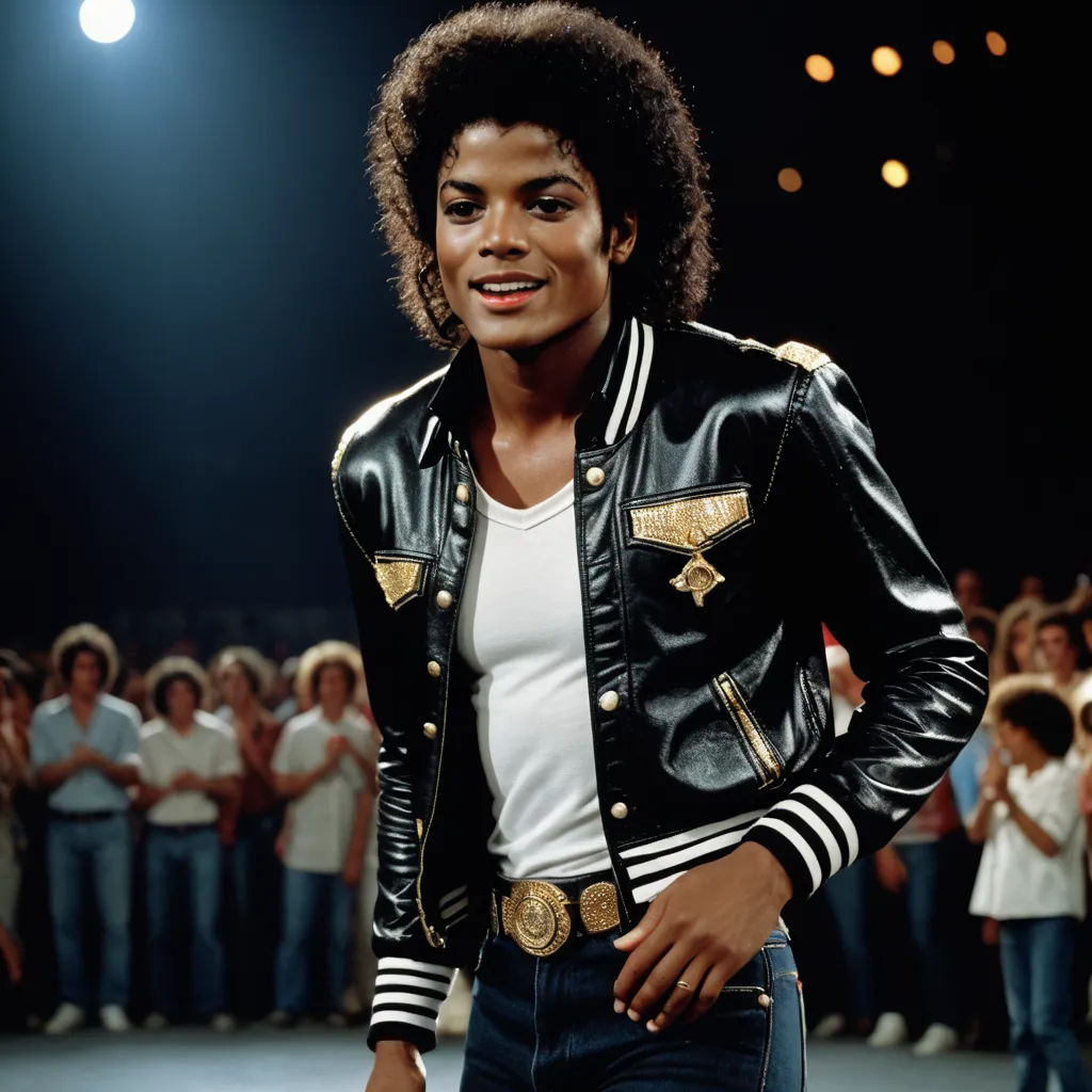 a man in a leather jacket and jeans standing in front of a crowd of people in a crowd of people, visual art, a colorized photo, A. B. Jackson, promotional image