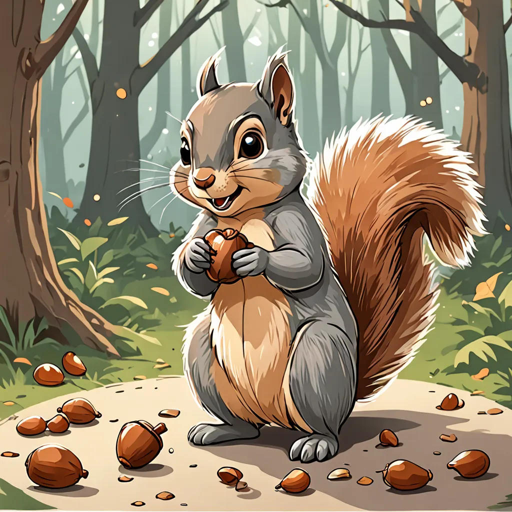Sammy the Squirrel's Shiny Discovery