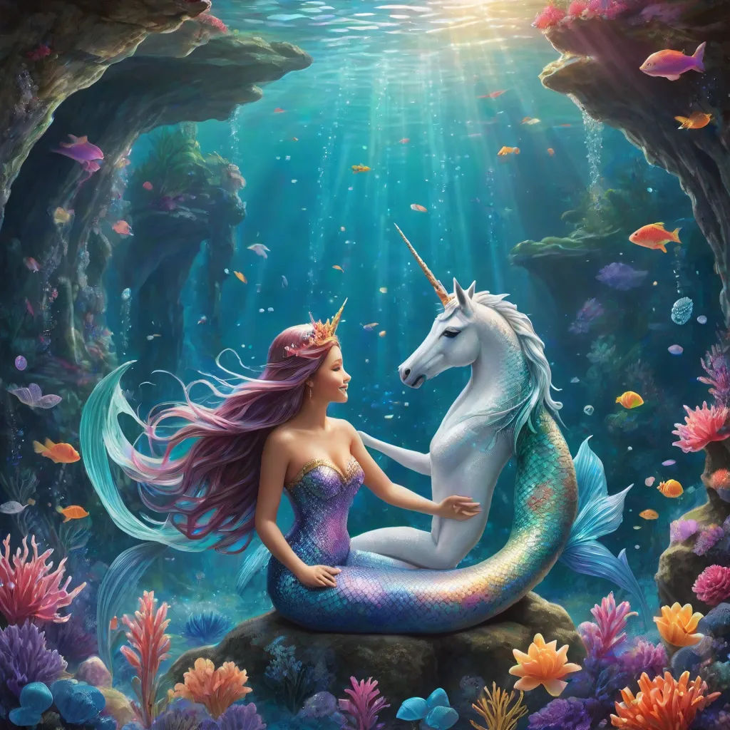 How the Unicorn Made Friends with a Mermaid | Story.com