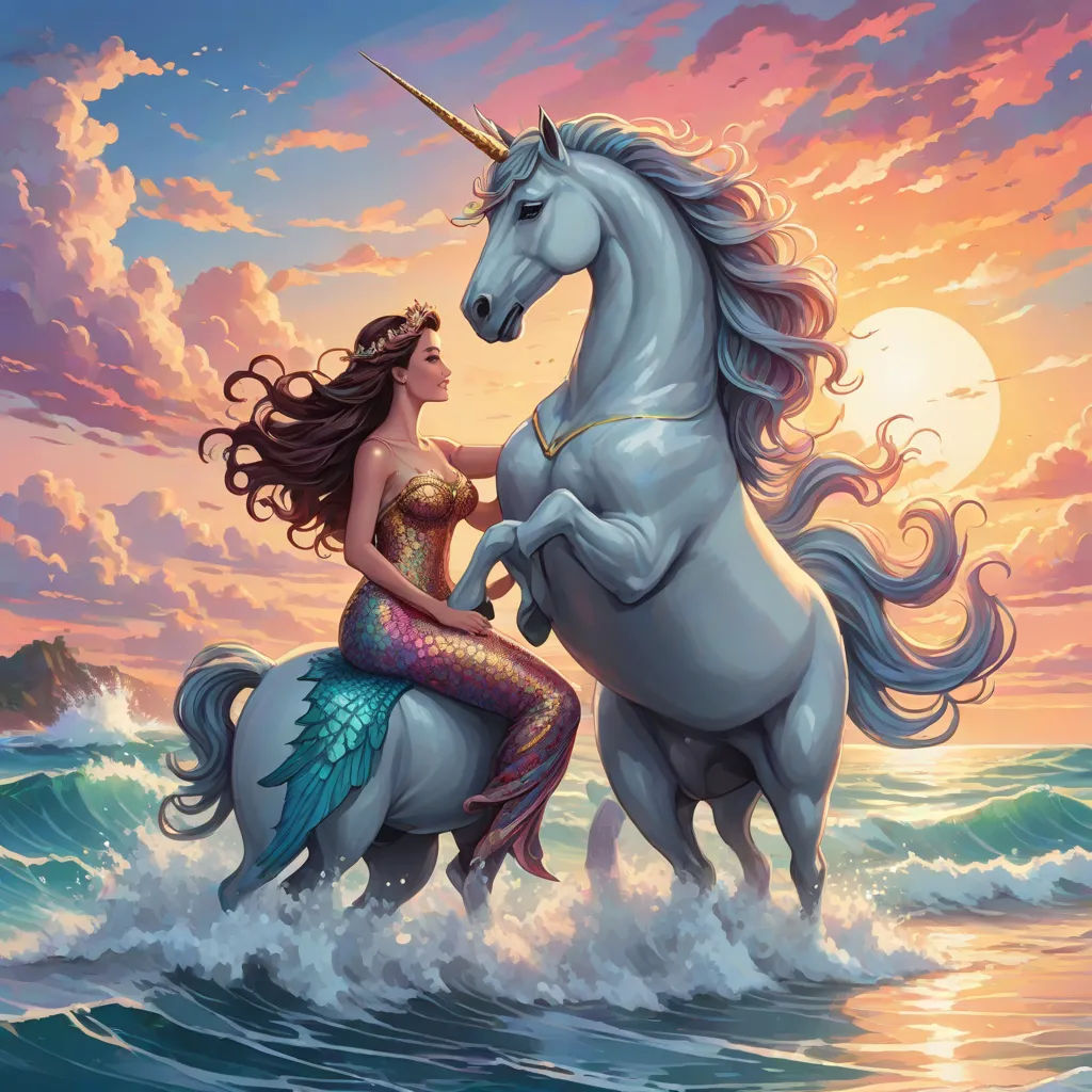 How the Unicorn Made Friends with a Mermaid | Story.com