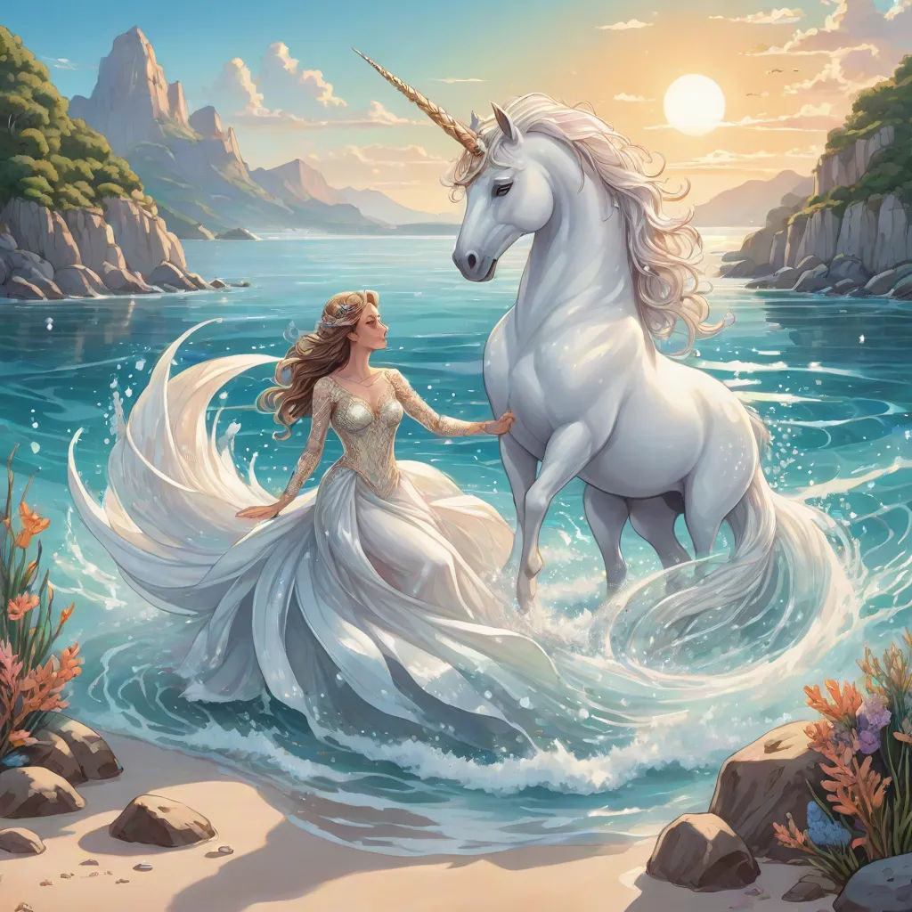 How the Unicorn Made Friends with a Mermaid | Story.com