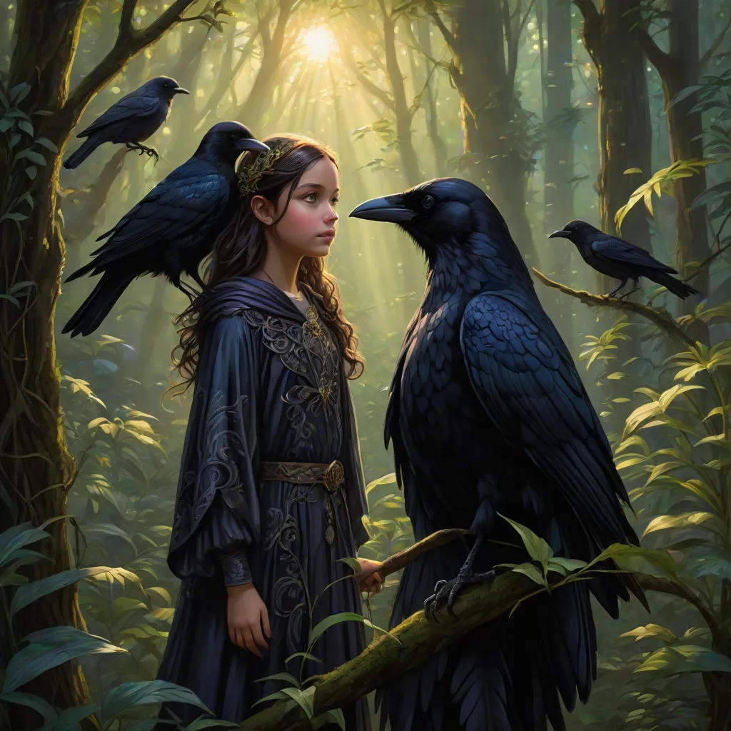 The Raven and the Little Girl