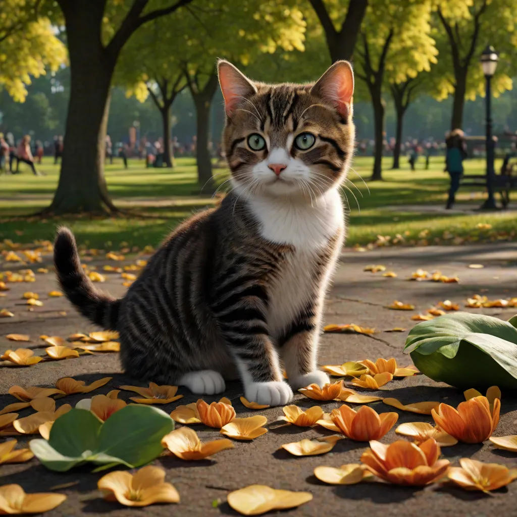 Dylan the Hyperactive Cat and His Adventures in the Park