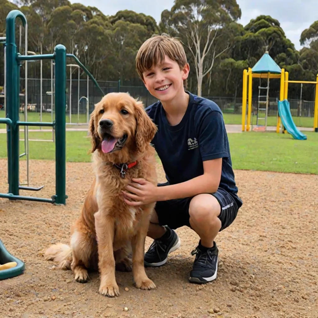 A New Friend on the Playground