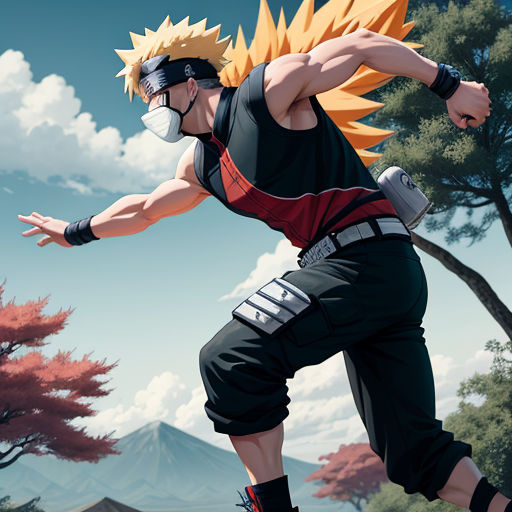 Tried generating a realistic recreation of Kakashi & Naruto with