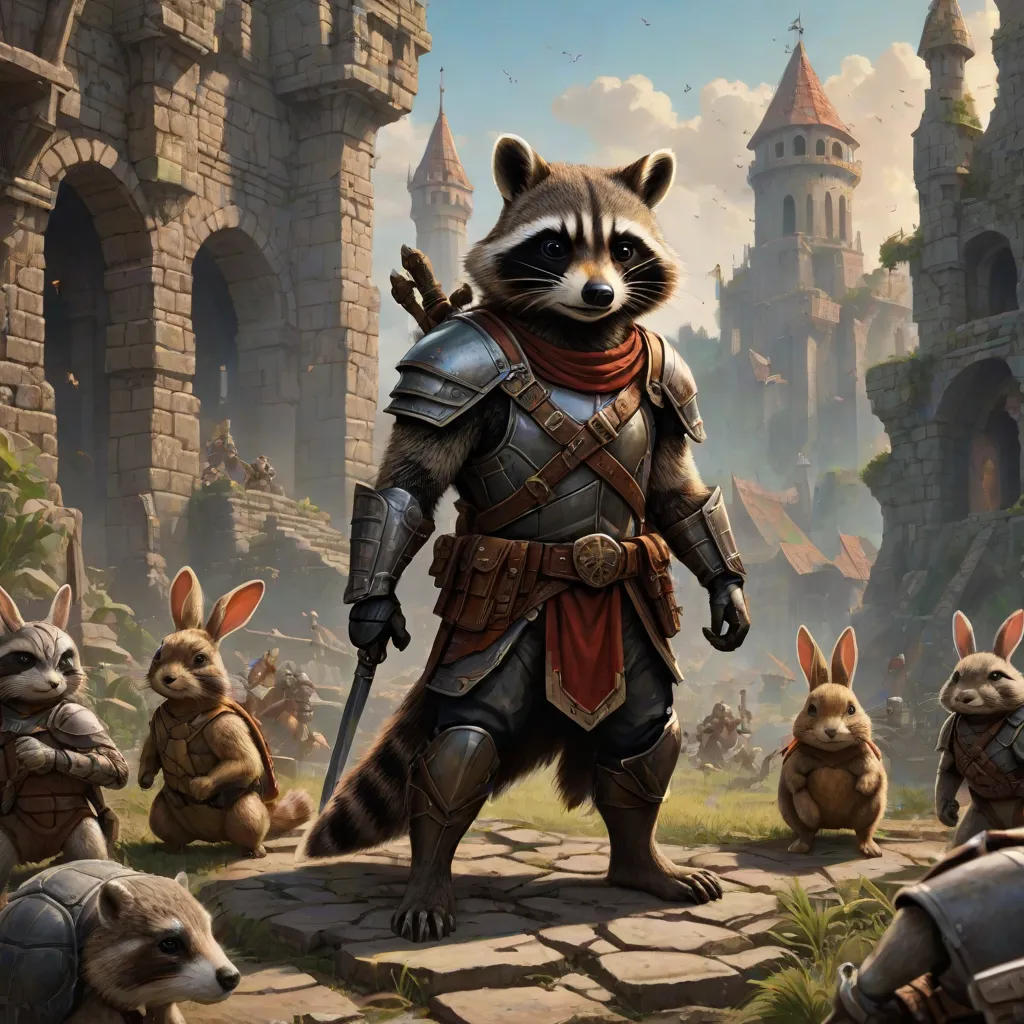 The Great Kingdom Clash: Raccoons vs. Rabbits