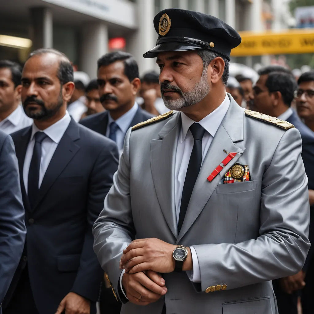 a man in a suit and tie standing in front of a crowd of men in suits and ties,, private press, a character portrait, Ahmed Karahisari, movie still