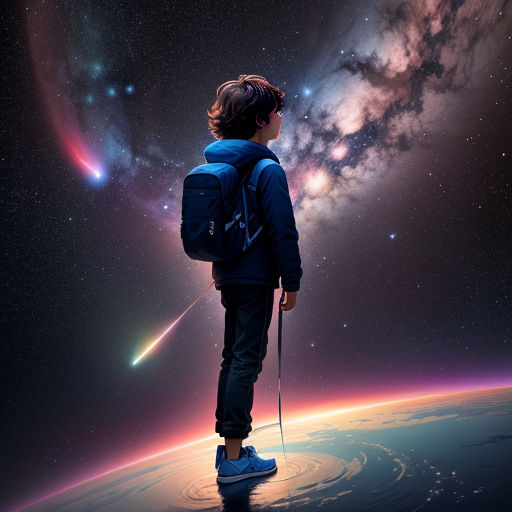 Diseño de niños sin costuras de fondo de colores brillantes de cohetes  volando a través de un cielo estrellado en el espacio exterior entre una  variedad de planetas en la galaxia en