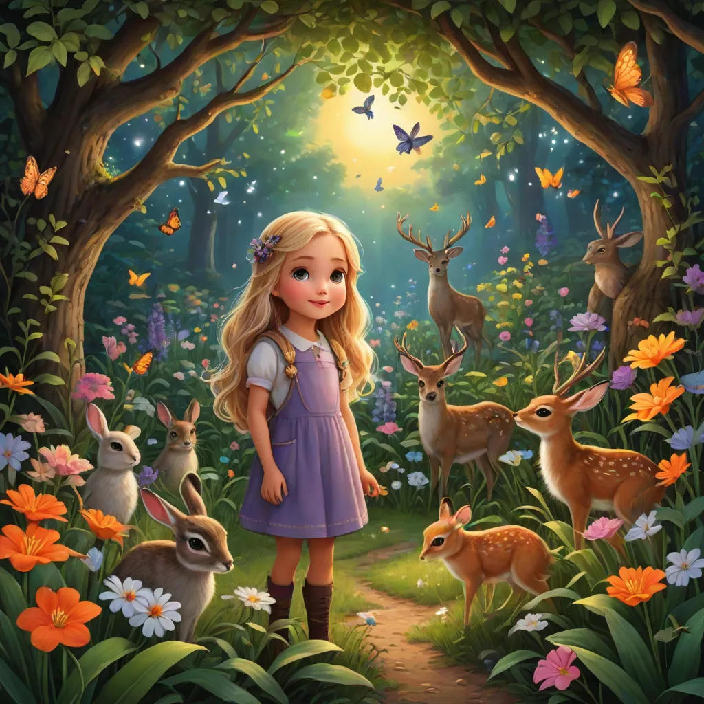 The Enchanted Garden at Night